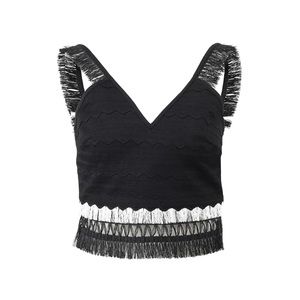 Jonathan Simkhai Runway Macrame Raffia Fringe Crop Top Spring/Summer Must-Have